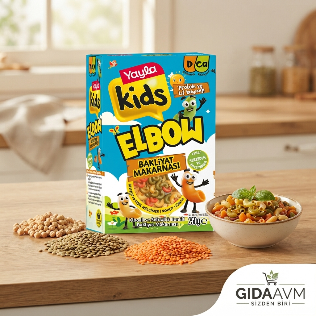 Yayla Kids Kinoalı Sebzeli 3 Renkli Elbow Glutensiz Bakliyat Makarnası 250 g