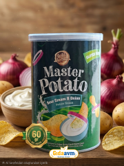 Master Potato Ekşi Krema ve Soğan Aromalı Glutensiz Cips 60G
