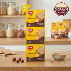 Schar Noccioli 63g (3x21g) Glutensiz Kremalı Fındıklı Gofret (TETT 12/11/2026)