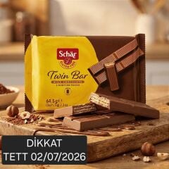 Schar Twin Bar Sütlü Çikolatalı Gofret 64,5 gr (TETT 02/07/2026)
