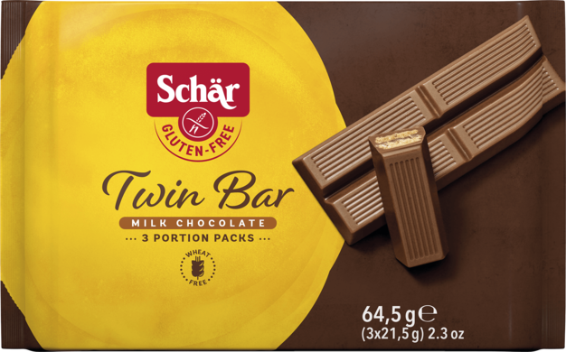 Schar Twin Bar Sütlü Çikolatalı Gofret 64,5 gr (TETT 05/03/2026)