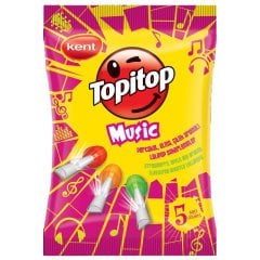 Kent 5'Li Topitop Müzik Lolipop Şekerleme Poşet 65G
