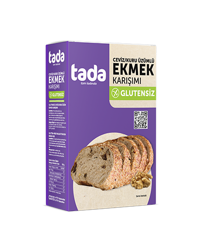 Tada Glutensiz Üzüm - Ceviz Ekmek Karışımı 500 gr