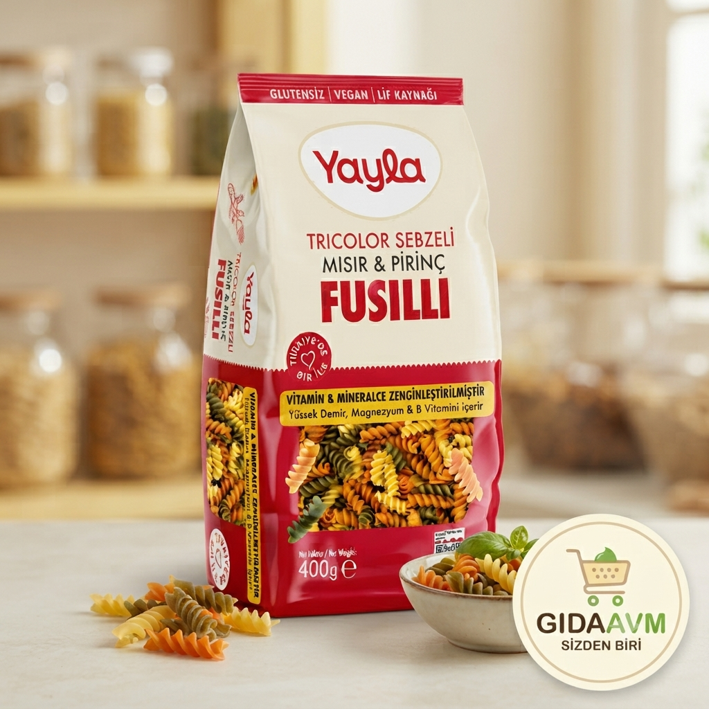 Yayla Tricolor Sebzeli Fusilli 400 gr