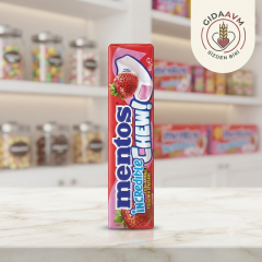 Mentos İncredıble Chew Çilek Aromalı Çiğnenen Şekerleme 45 gr