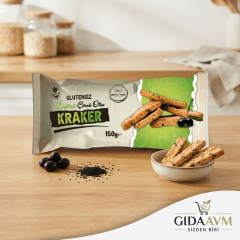 Mayalı Hane Glutensiz Zeytinli Çörekotlu Kraker 150 gr