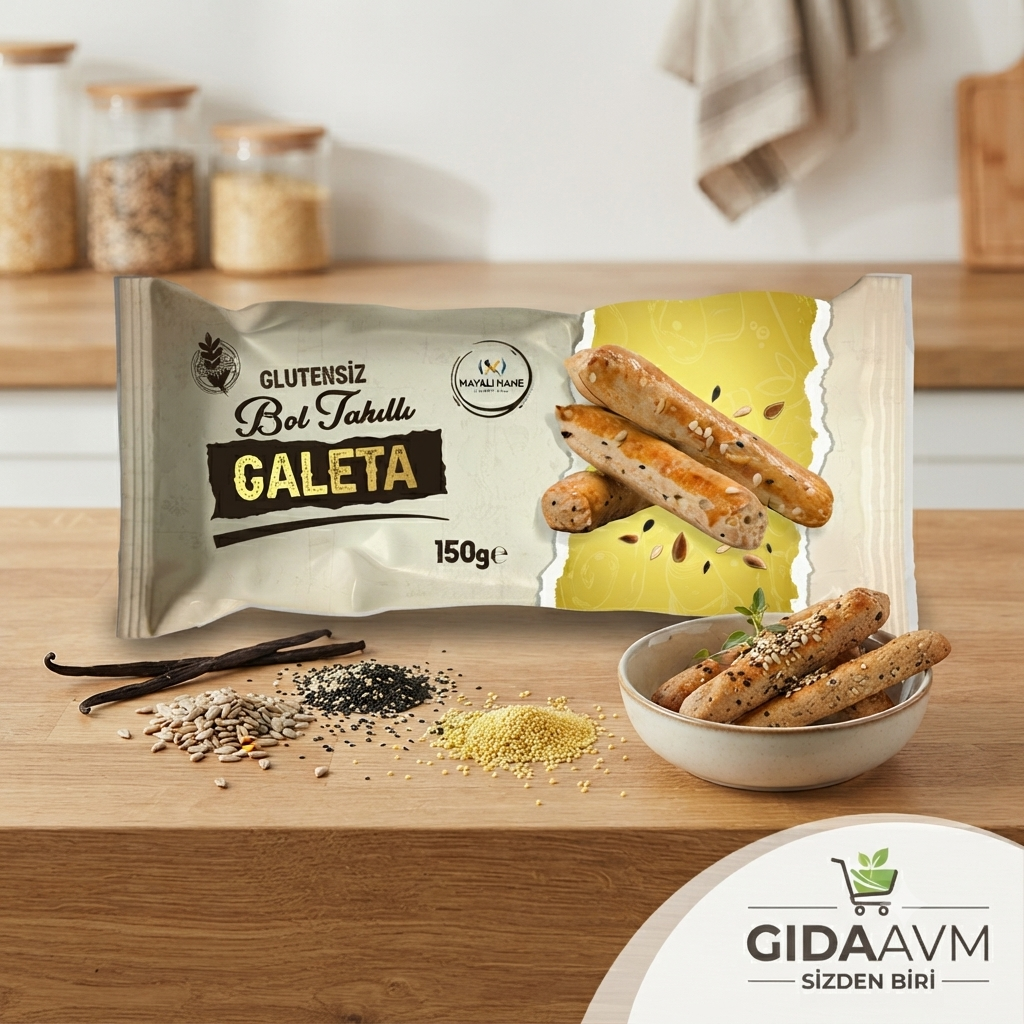 Mayalı Hane Glutensiz Bol Tahıllı Galeta 150 gr