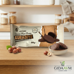 Mayalı Hane Glutensiz Çikolata Kaplı Fındıklı Kurabiye 200 gr