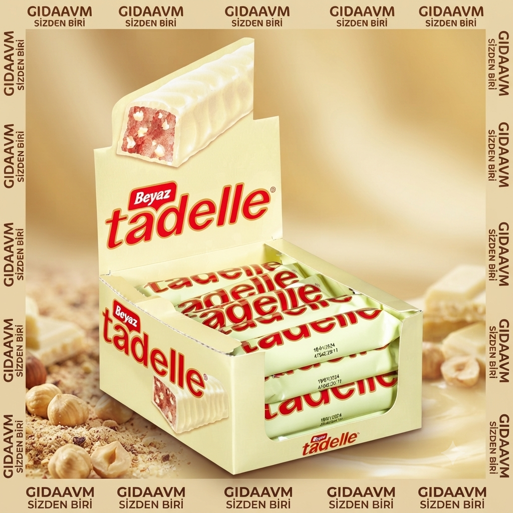 Tadelle Glutensiz Beyaz Çikolata Kaplı Çikolata 30 gr*20 Adet