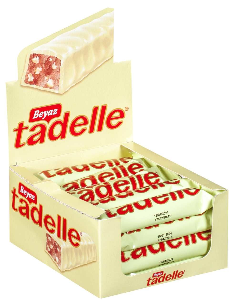 Tadelle Glutensiz Beyaz Çikolata Kaplı Çikolata 30 gr*20 Adet