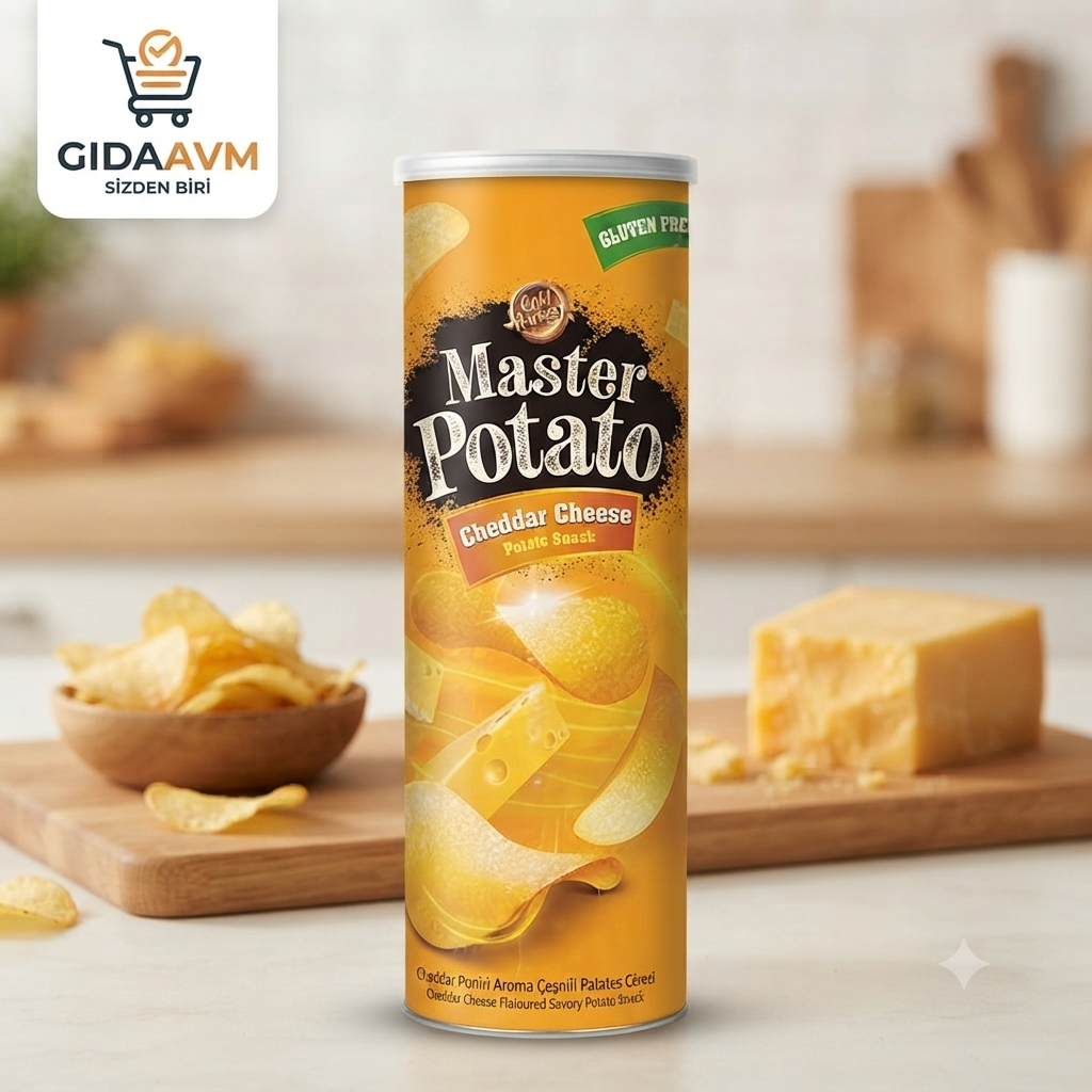Master Potato Cheddar Peyniri Aroma Çeşnili Glutensiz Cips 160G