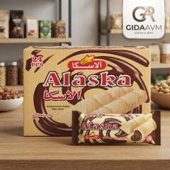 Alaska Gofret Çikolatalı 1 kutu (24 adet)
