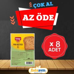 Schar Pan Rustico Lifli Ekmek 250 gr*8 Adet (TETT 25/09/26)