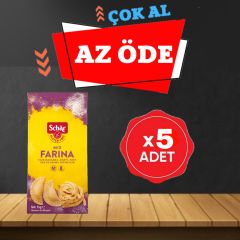 Schar Glutensiz Farina Çok Amaçlı Un Karışımı 1 kg* 5 Adet (TETT 25/03/2027)