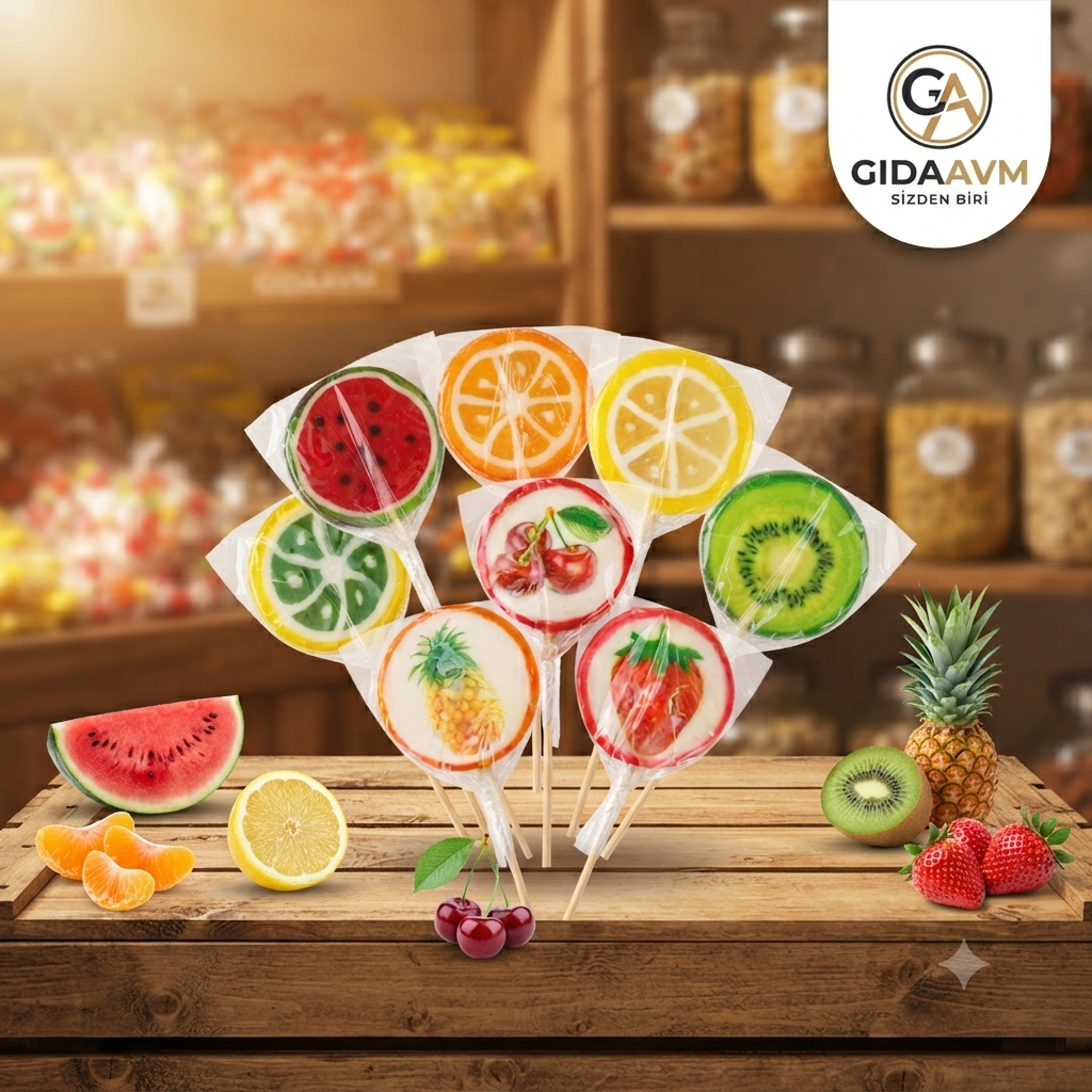 Glutensiz Candy Fox Polonya Lolipop Şeker