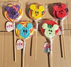 Glutensiz Candy Fox Miky Muse Figürlü Lolipop Şeker