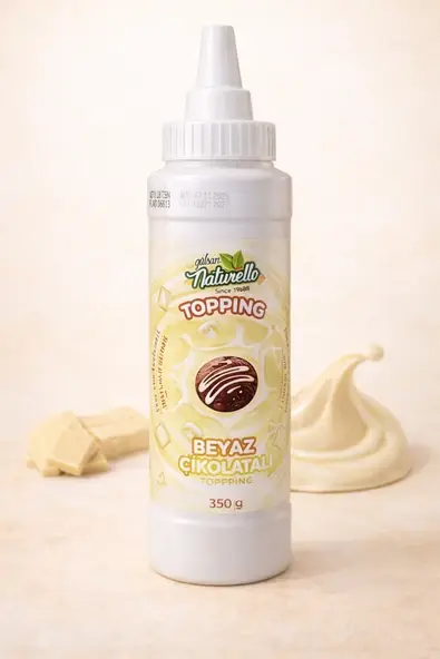 Naturello Toppıng Beyaz Çikolatalı Sos 350 gr