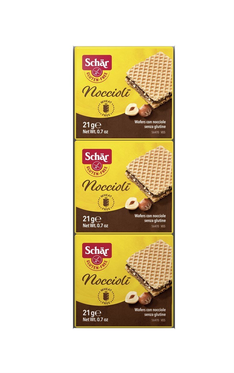 Schar Noccioli 63g (3x21g) Glutensiz Kremalı Fındıklı Gofret (TETT 04/06/2026)