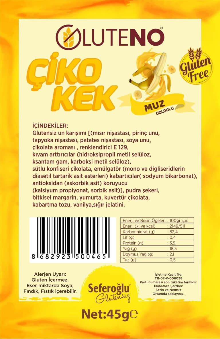 Glutensiz Muz Dolgulu Halley 45 gr