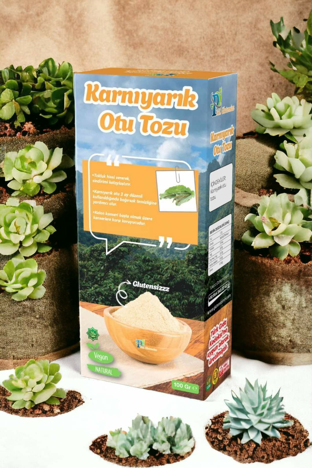 Prof Glutensiz Karnıyarık Otu Tozu 200 gr