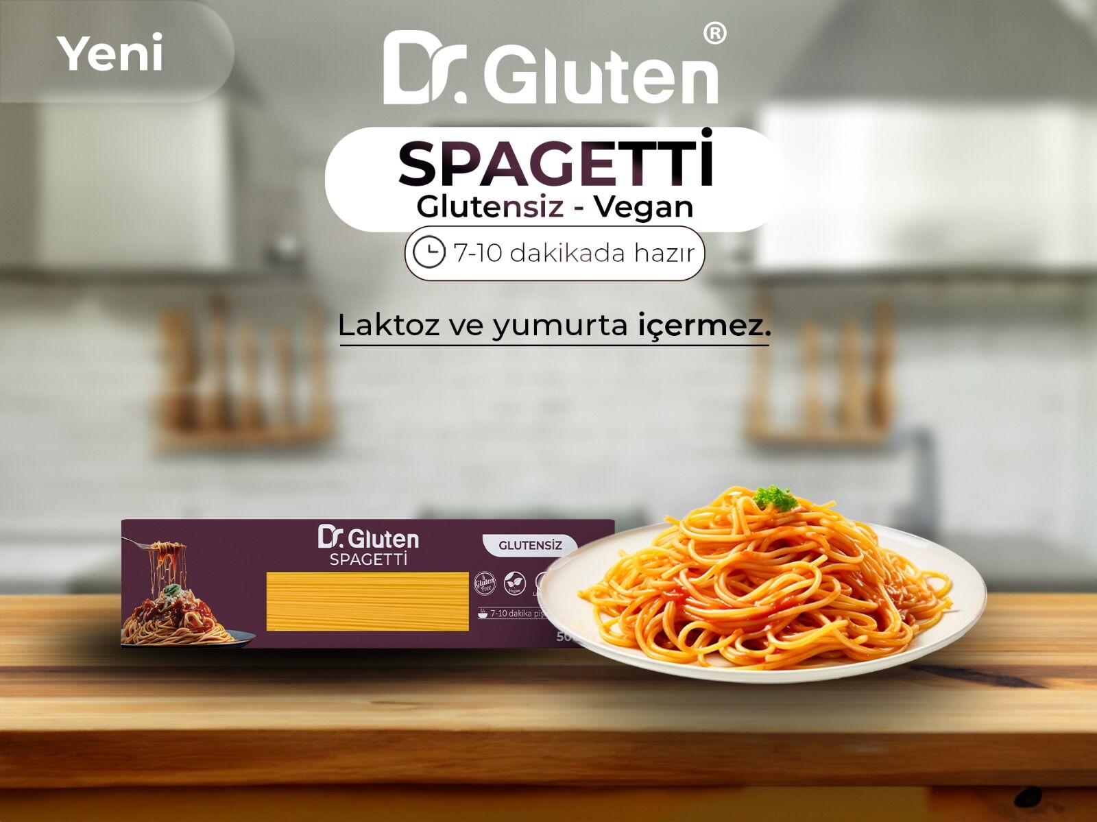 Dr. Gluten Spagetti Makarna 500 gr
