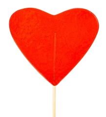 Glutensiz Candy Kalp Cam Lolipop Şeker