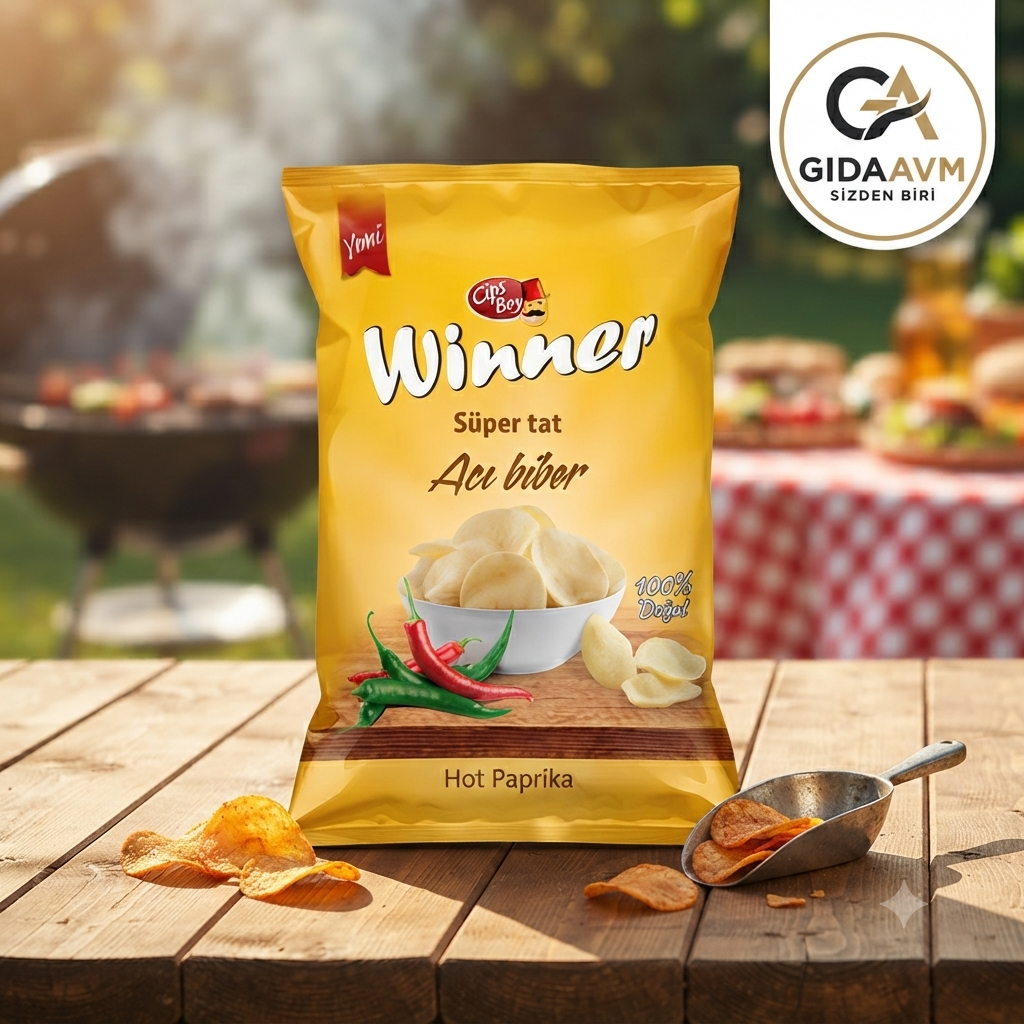 Winner Acı Biber Aromalı Patetes Cipsi 32gr