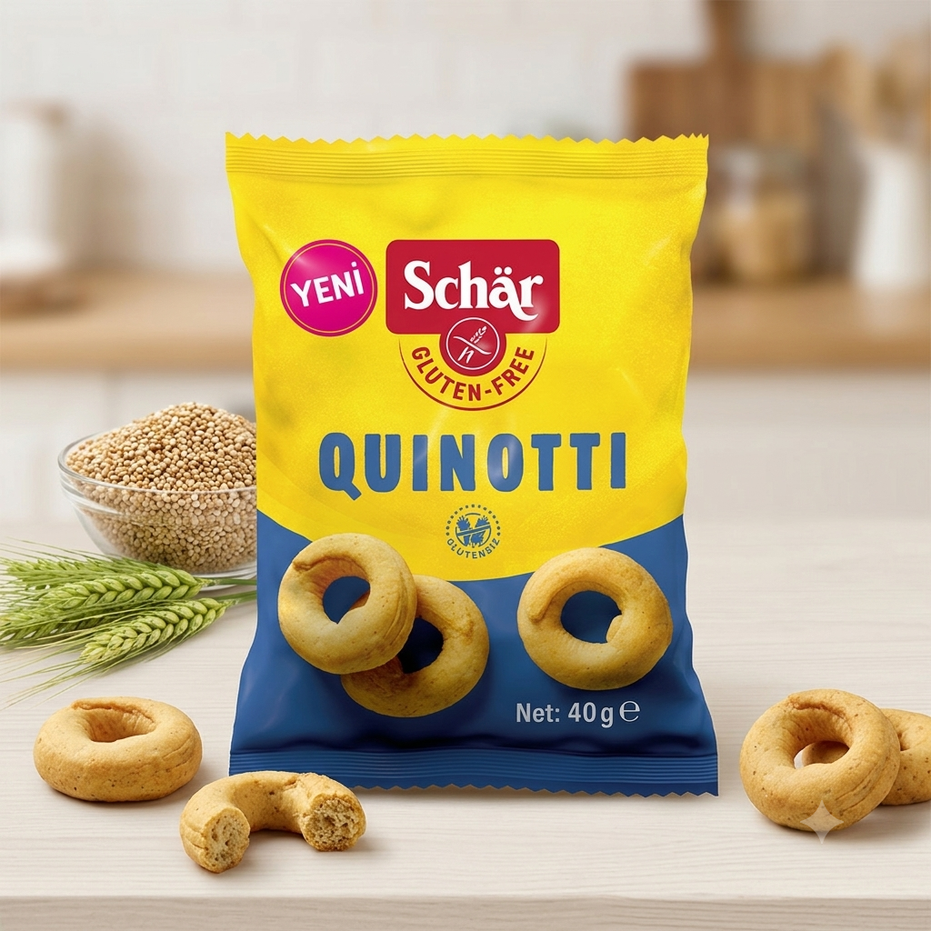 Schar Quinotti Glutensiz Kinoalı Halka Kraker 40 gr