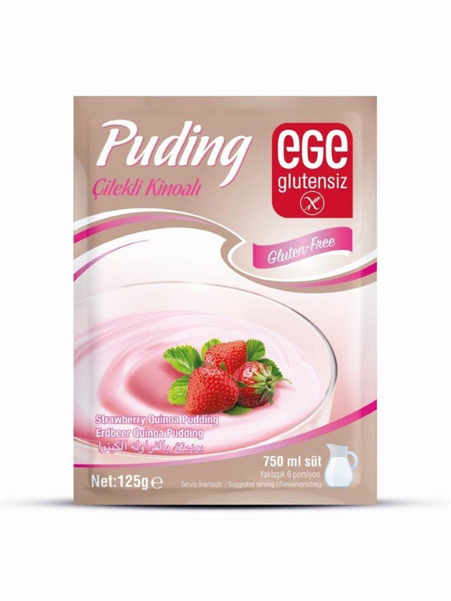 Ege Glutensiz Çilekli Kinoalı Puding 125 gr