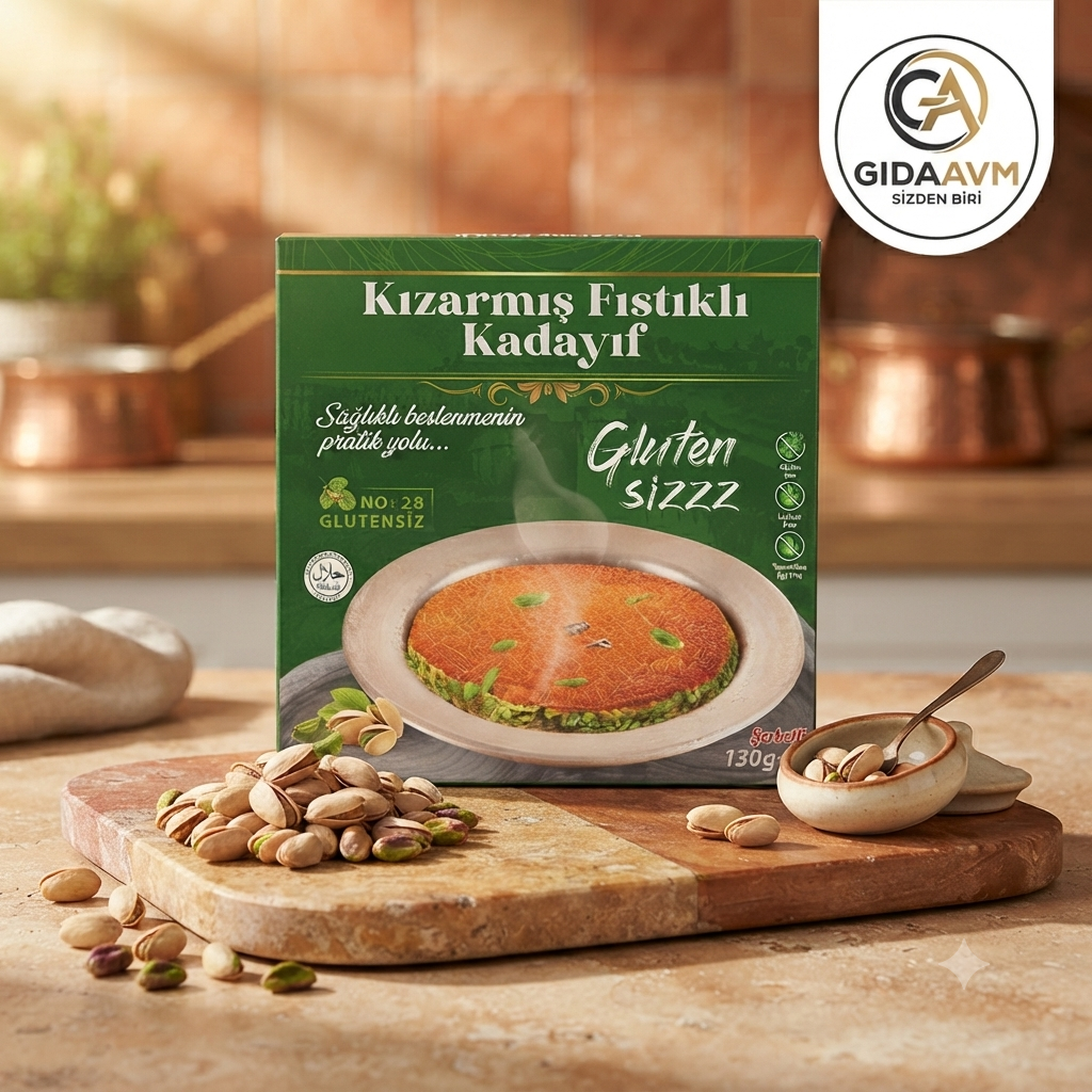 Çamcılar Glutensiz Fıstıklı Şerbetli Kadayıf 190 gr
