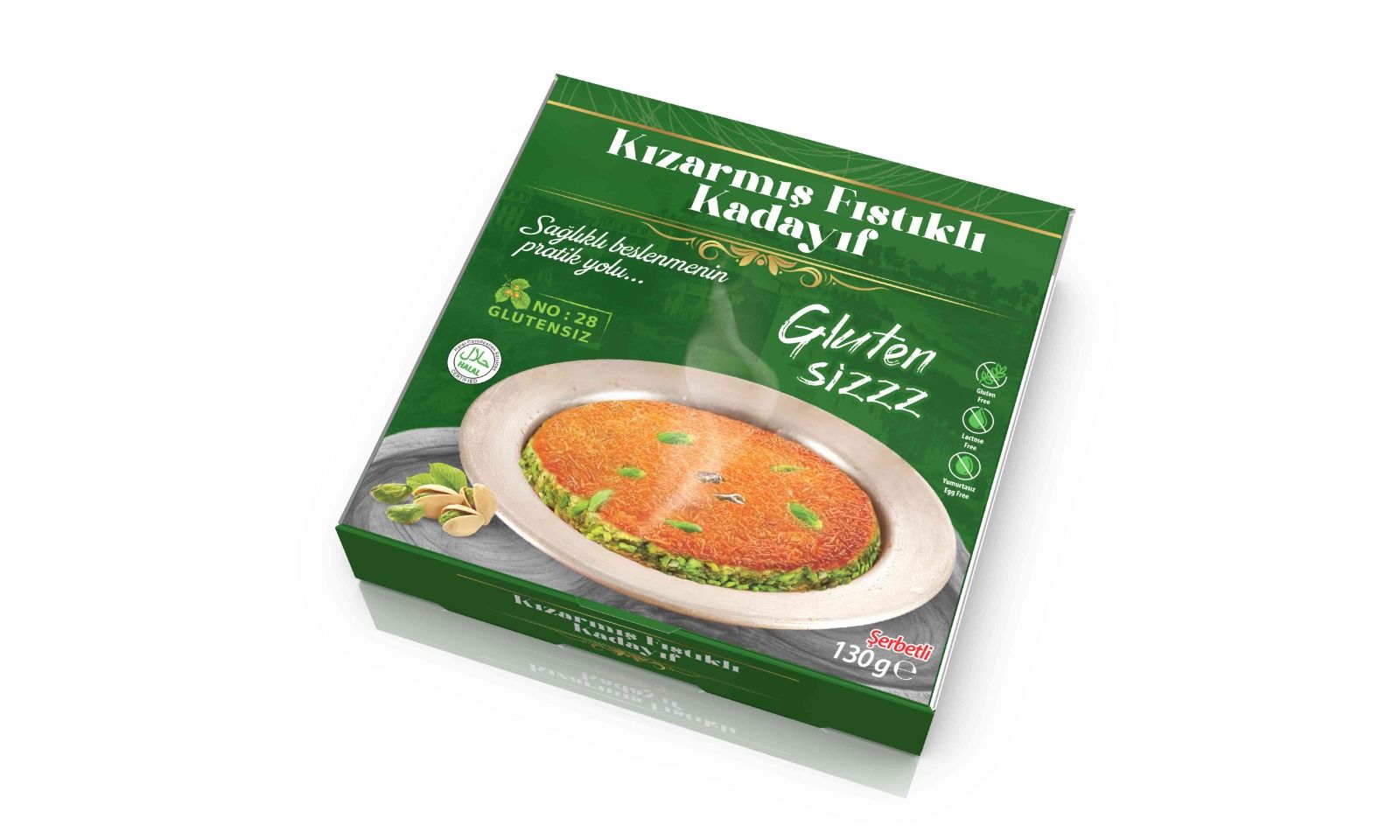 Çamcılar Glutensiz Fıstıklı Şerbetli Kadayıf 130 gr