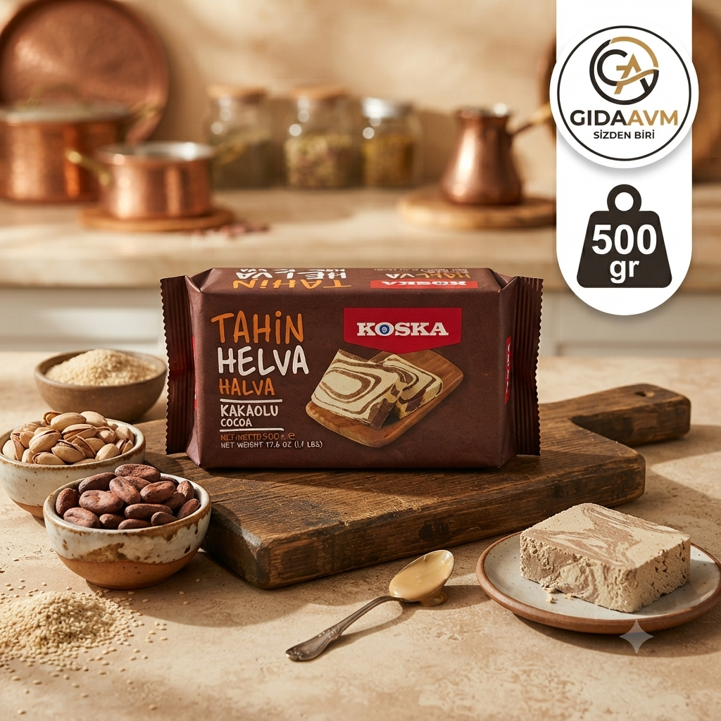 Koska Glutensiz Kakaolu Helva 500 gr