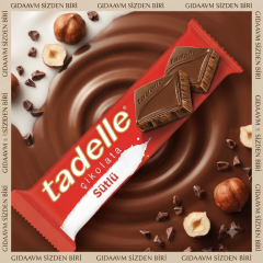 Tadelle Glutensiz Çikolata Sütlü 30 gr