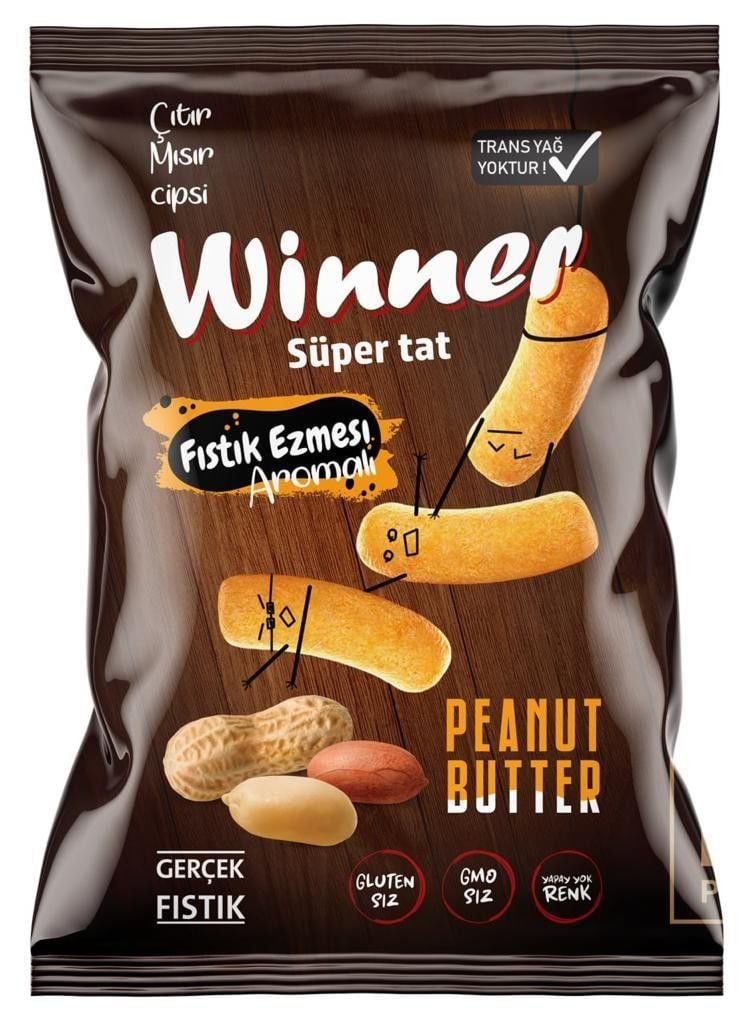 Winner Fıstık Ezmesi Aromalı Mısır Cipsi 48 gr