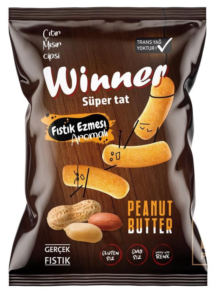 Winner Fıstık Ezmesi Aromalı Mısır Cipsi 48 gr