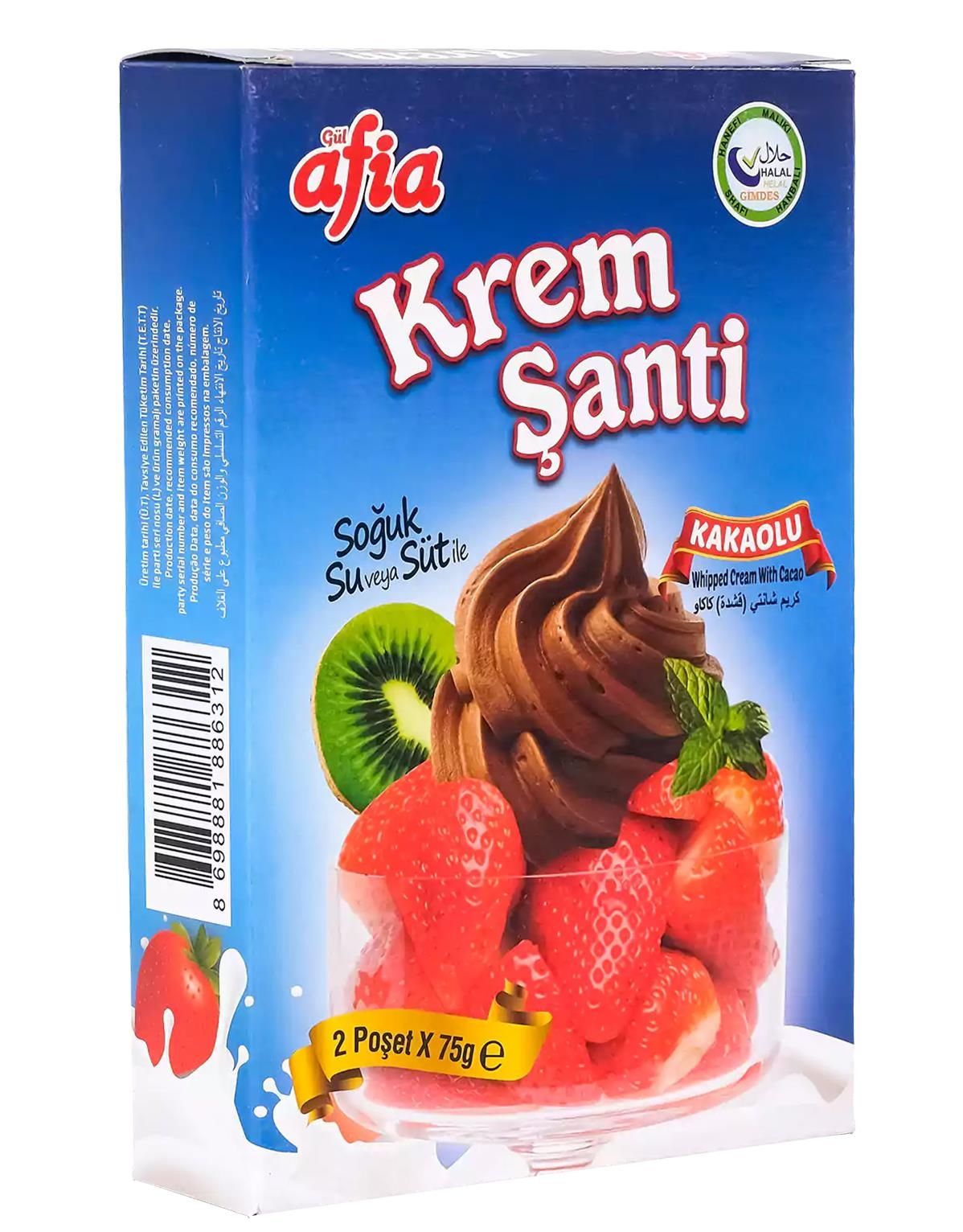 Afia Kakaolu Krem Şanti 2*75 Gr
