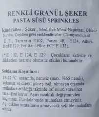 Glutensiz Renkli Çubuk Granül