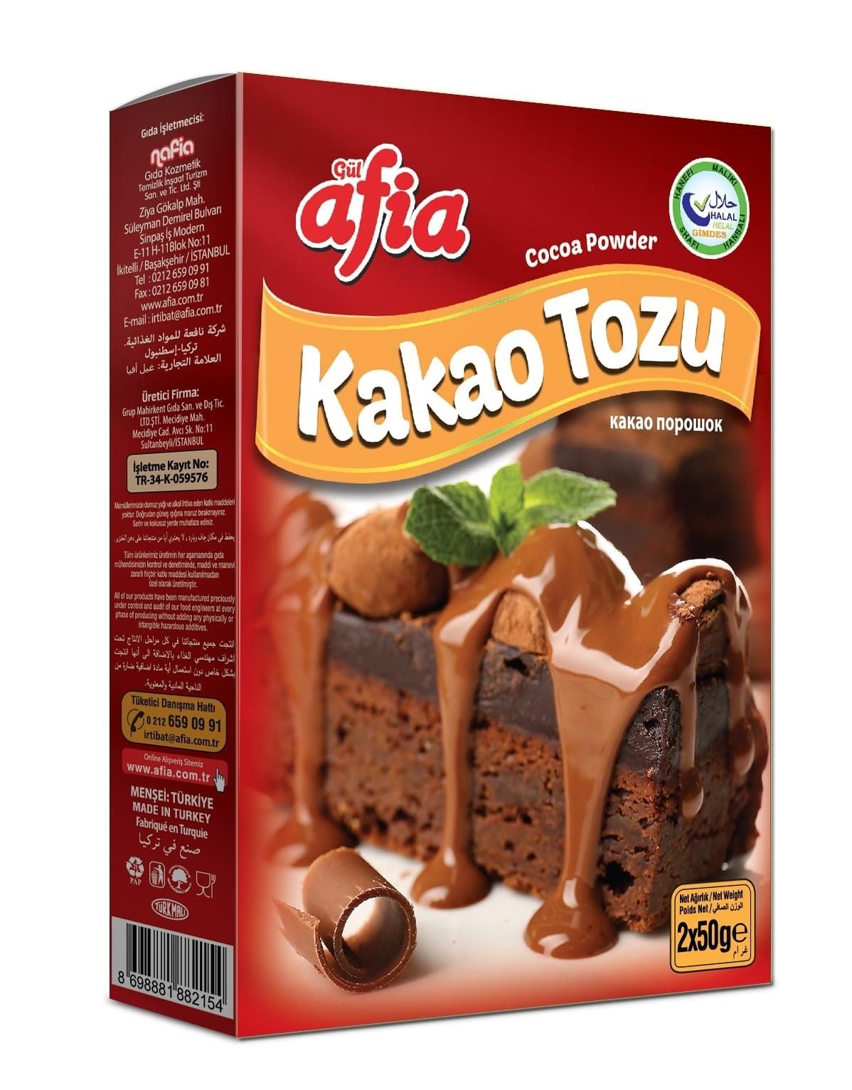 Afia Kakao Tozu 2*50 Gr