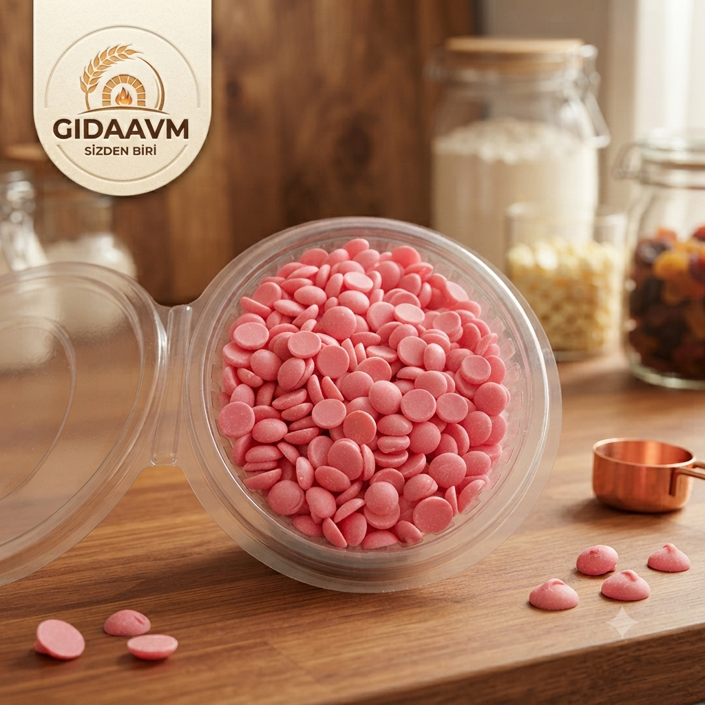 Glutensiz Frambuaz Aromalı Damla Çikolata
