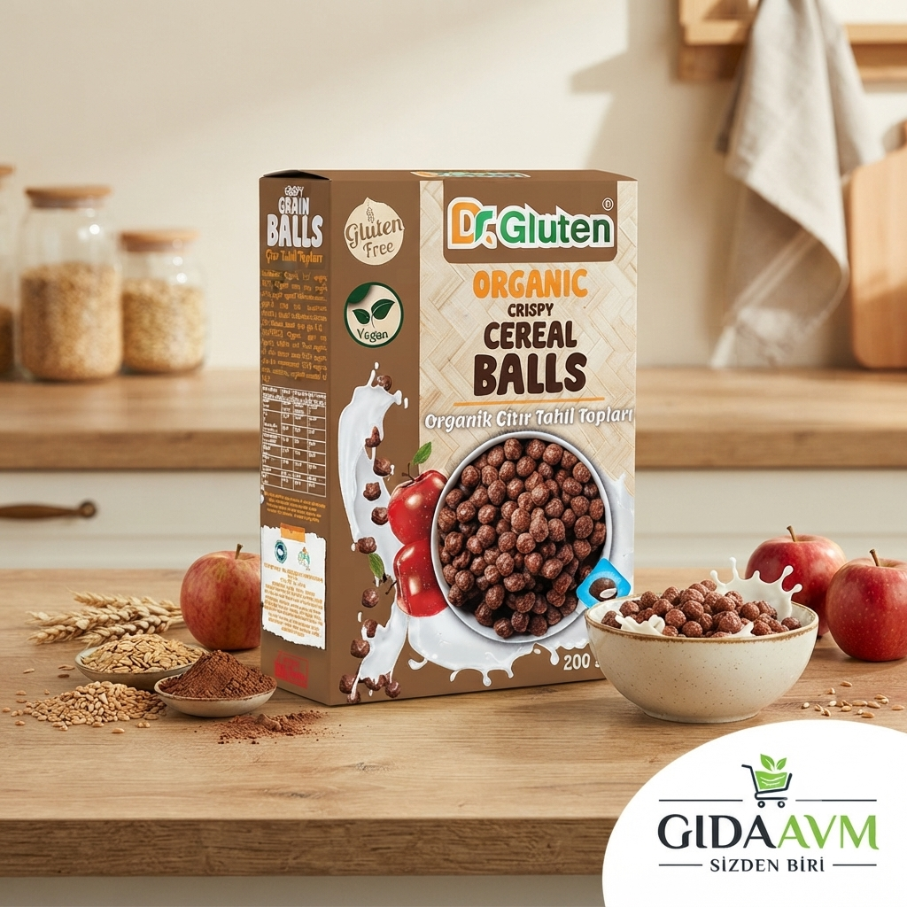 Dr.Gluten Glutensiz Organik Çıtır Tahıl Topları 200g