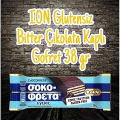 ION Glutensiz Bitter Çikolata Kaplı Gofret 38 gr (TETT 30/12/2024)