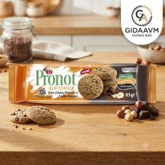 Pronot Glutensiz Bitter Çikolata Parçacıklı ve Fındıklı Kurabiye 85 gr