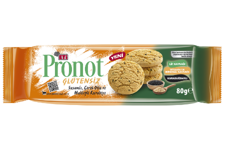 Pronot Glutensiz Mahlepli Çörekotlu ve Susamlı Kurabiye 80 gr