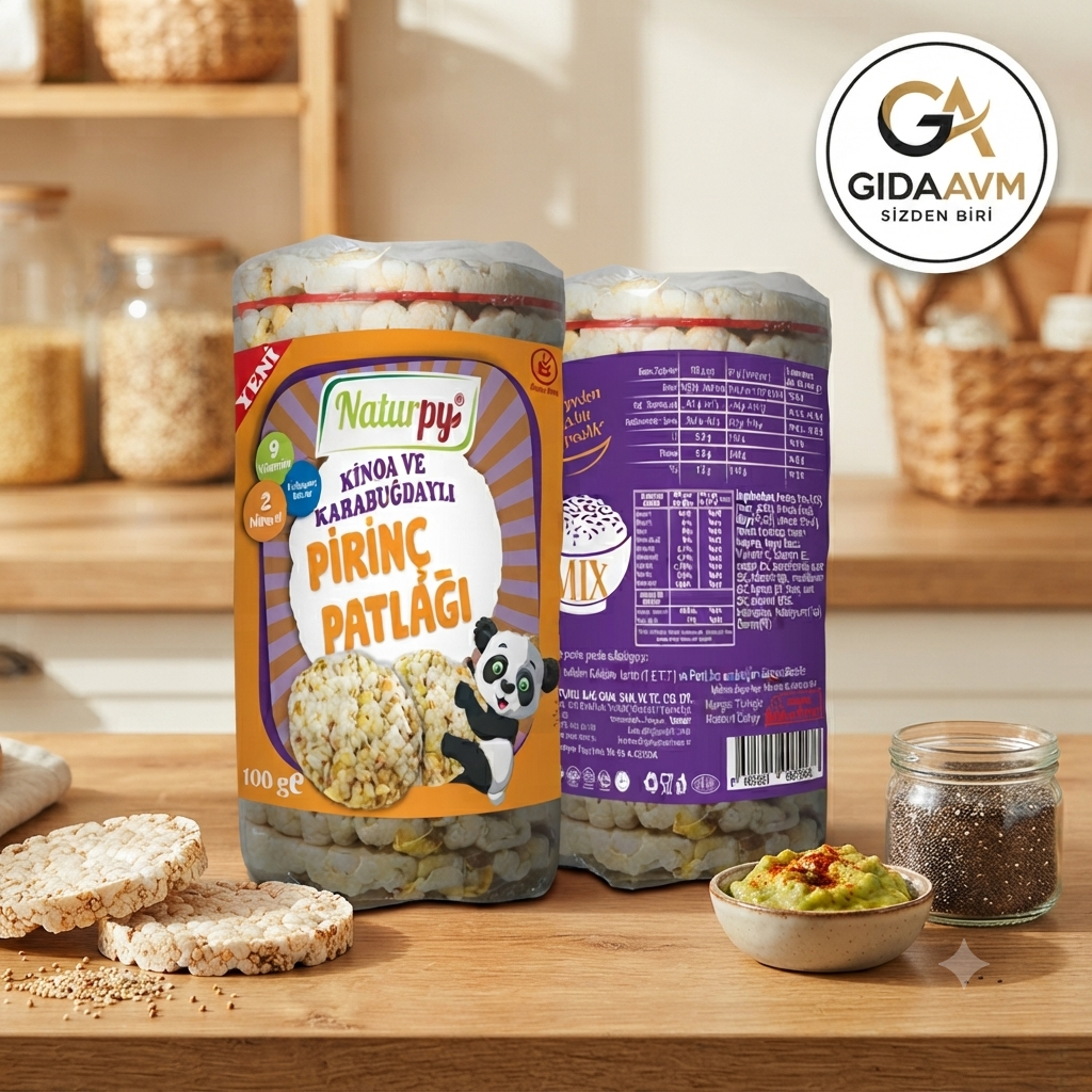 Glutensiz Kinoa ve Karabuğdaylı Pirinç Patlağı 100 gr
