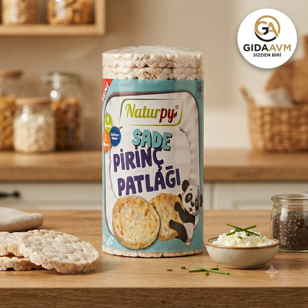 Glutensiz Sade Pirinç Patlağı 100 gr