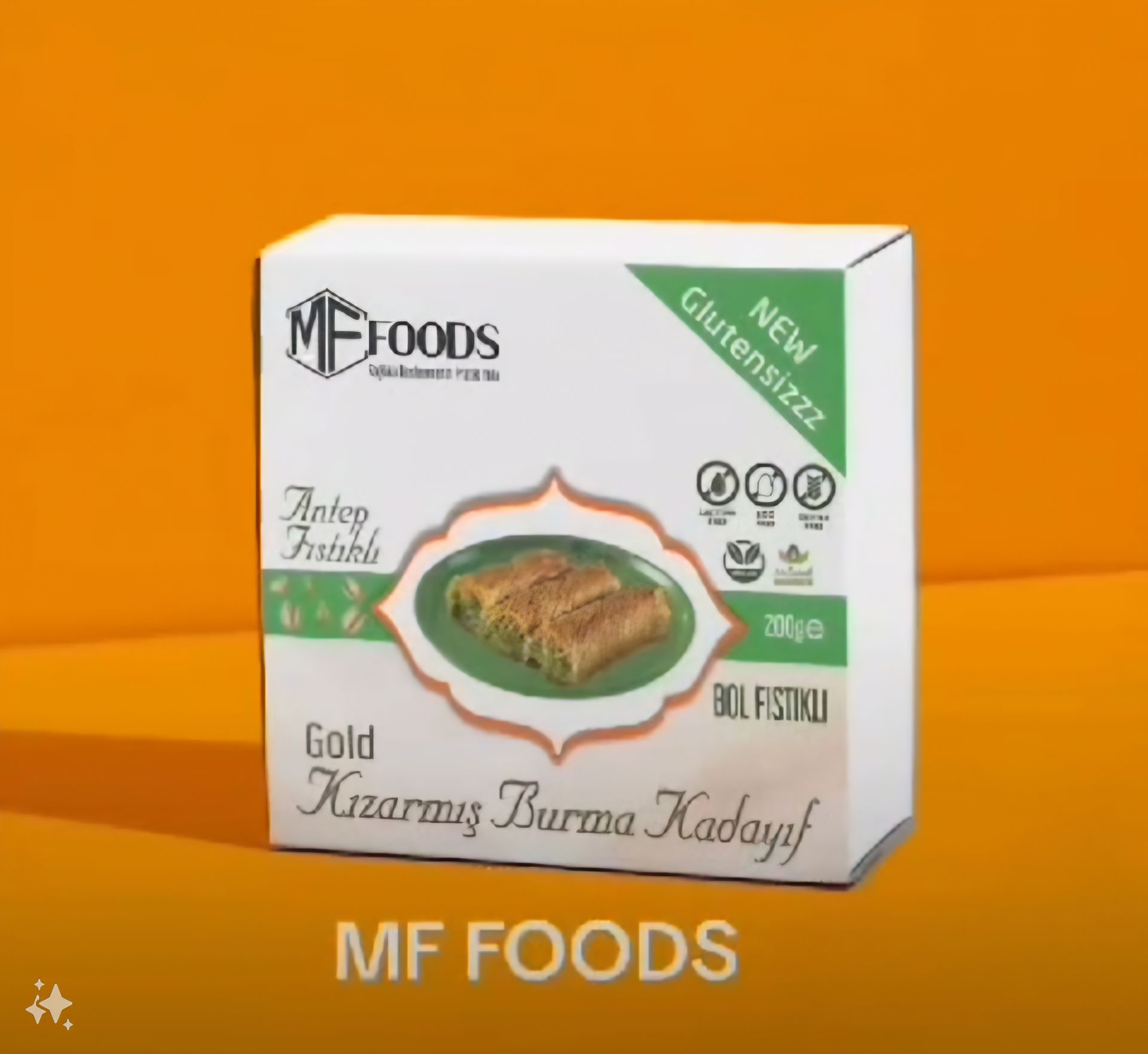 Glutensiz Bol Fıstıklı Burma Kadayıf 200 gr