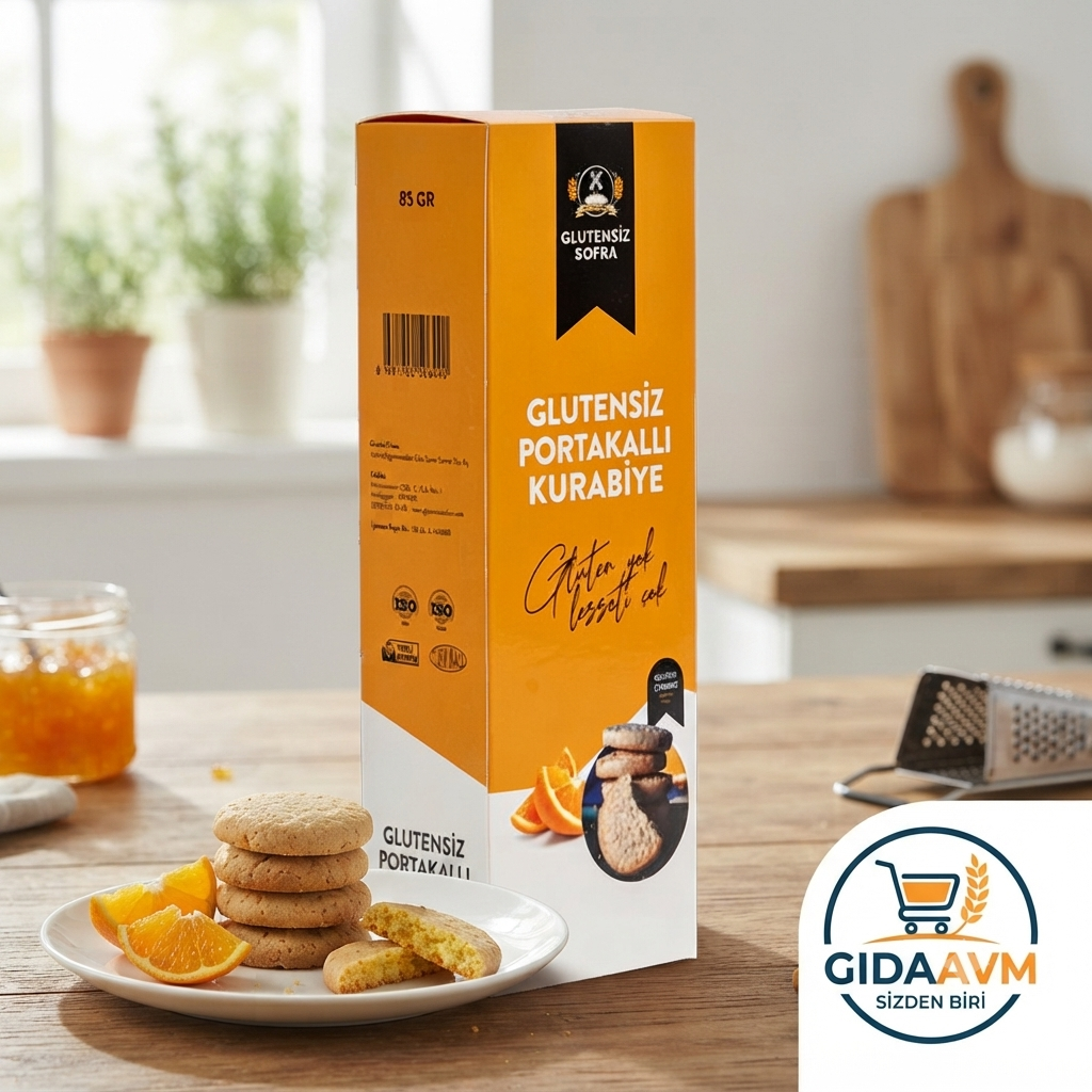 Glutensiz Portakallı Kurabiye 85 gr