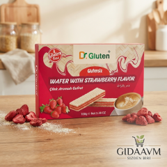 DR.Gluten Glutensiz Çilekli Gofret 100 Gr