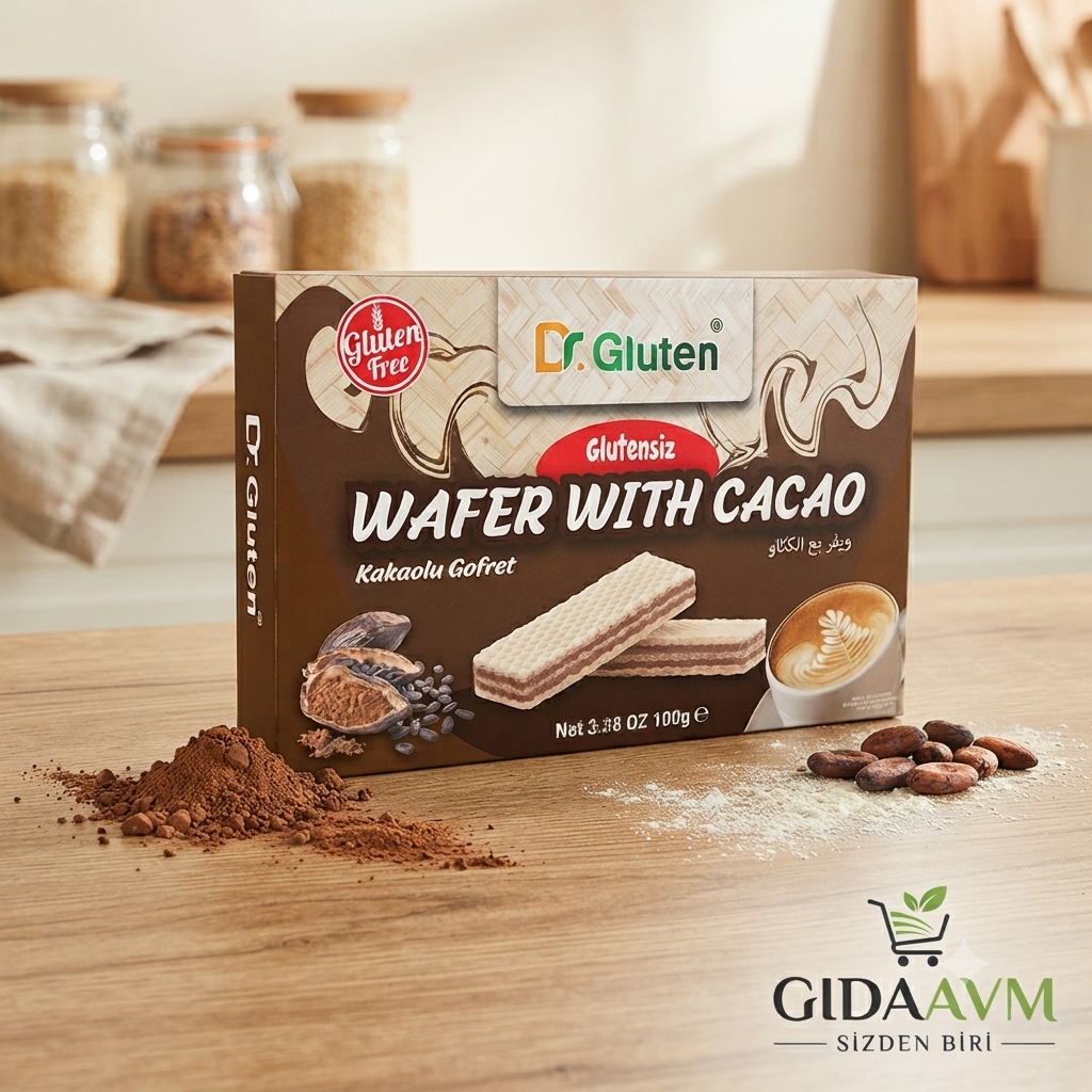Dr.Gluten Glutensiz Kakaolu Gofret 100 g