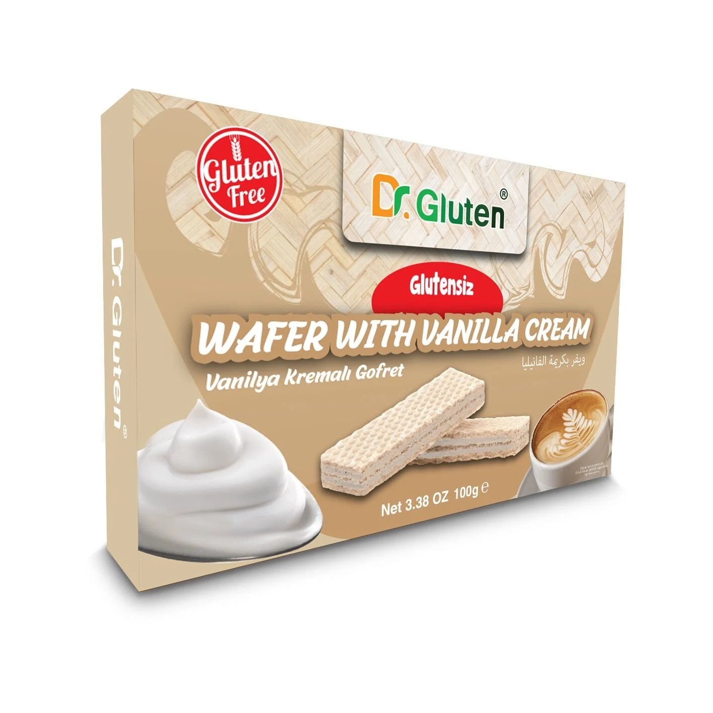 DR.Gluten Glutensiz Vanilyalı Gofret 100 g